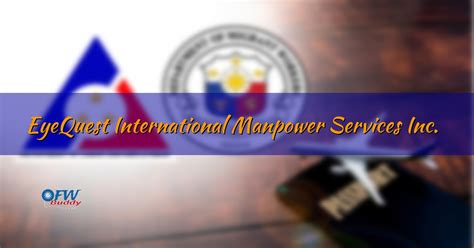 agency for abroad in cebu|EyeQuest International Manpower Services Inc..